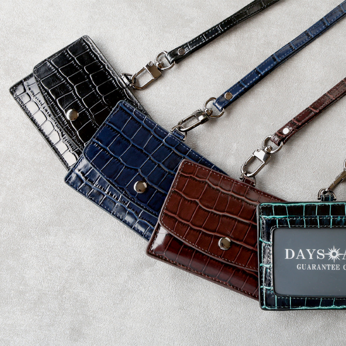 DAYSART 「IDカードケース」型押しクロコ Ver ab-cd505