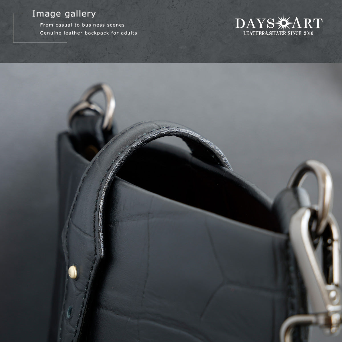 DAYSART クロコダイル型押し ショルダーポーチ lb353