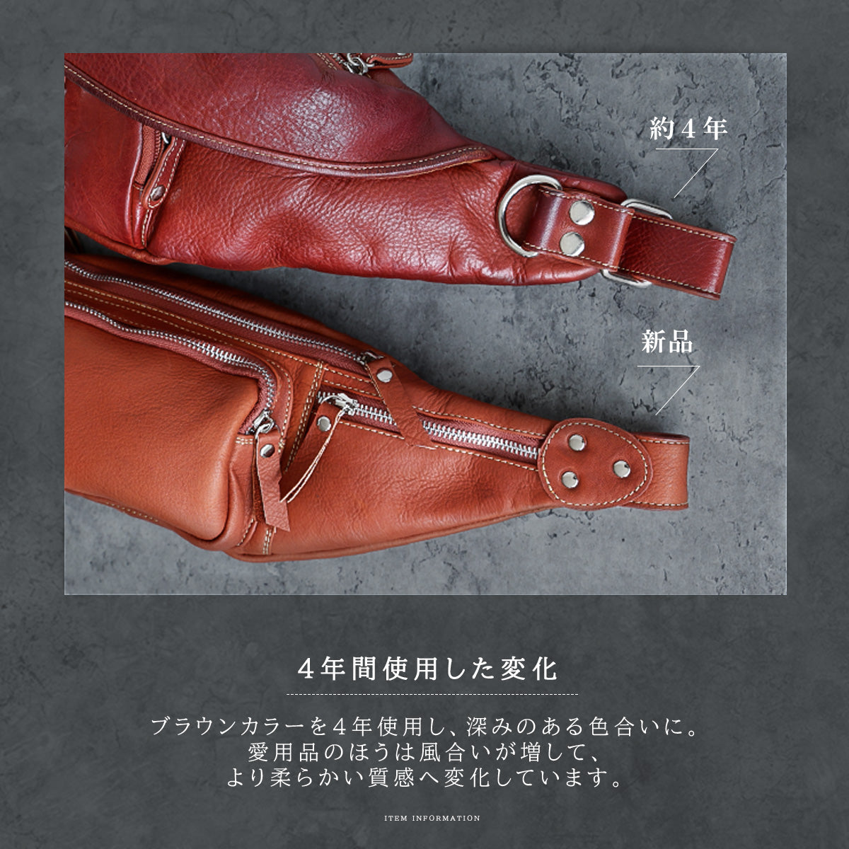 DAYSART 本革 ドローストリングバッグ ショルダー lb404