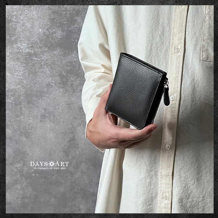 DAYSART 本革 L字ファスナー 2つ折り財布 lw239