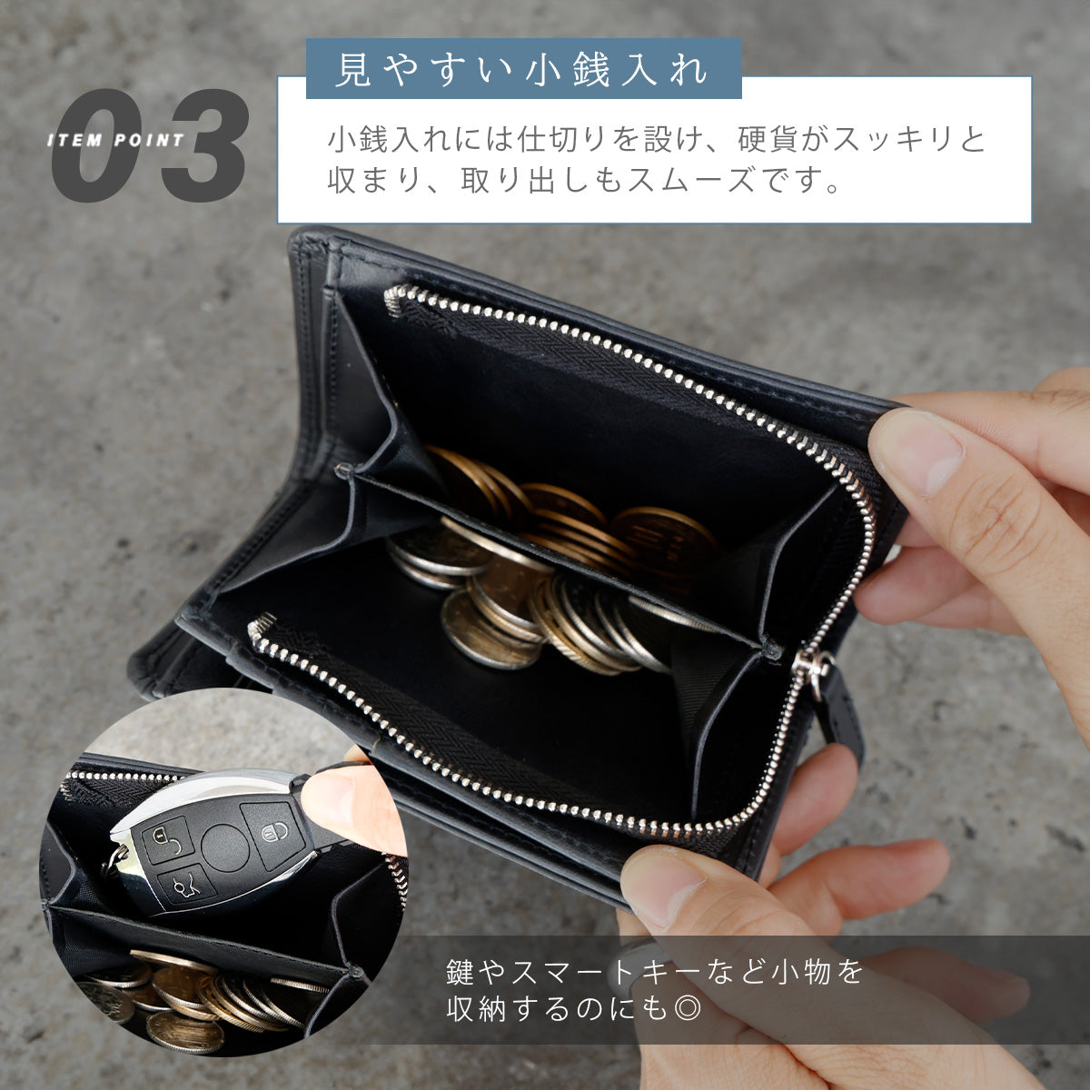 DAYSART 本革 ミドルウォレット lw261