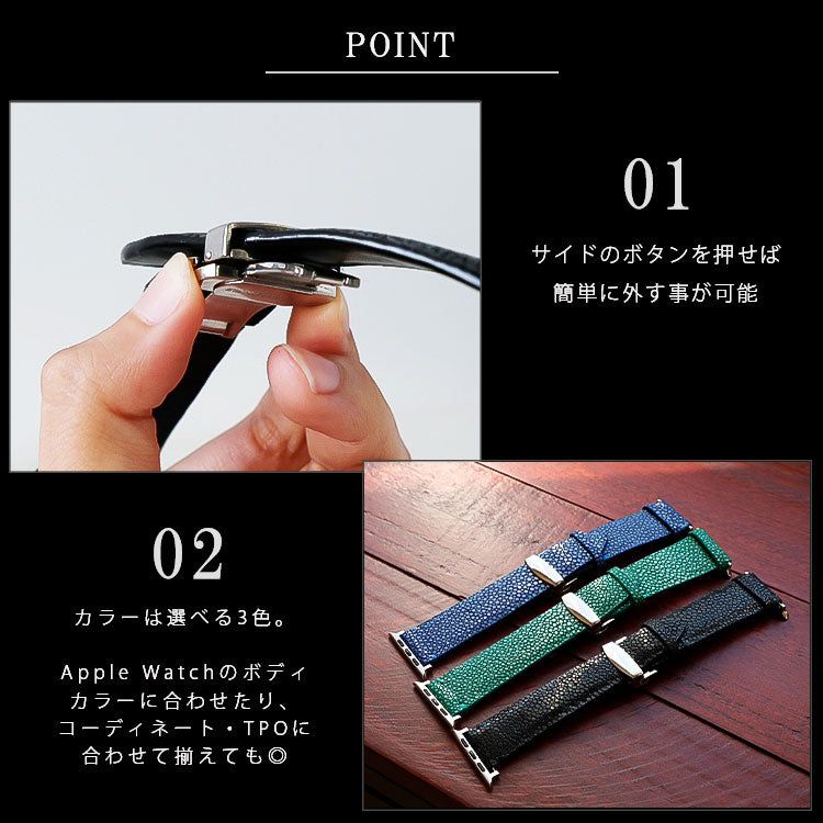 DAYSART スティングレイ Apple Watchバンド wc033