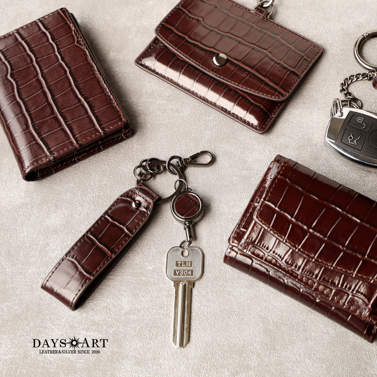 DAYSART 「3点ボックスセット」型押しクロコ Ver ab-wi505-3set