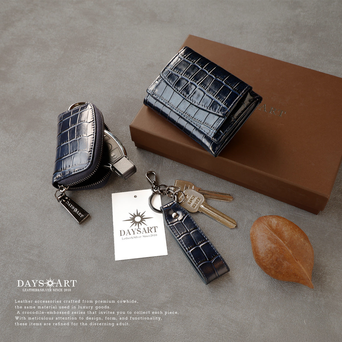 DAYSART 「3点ボックスセット」型押しクロコ Ver ab-wi505-3set