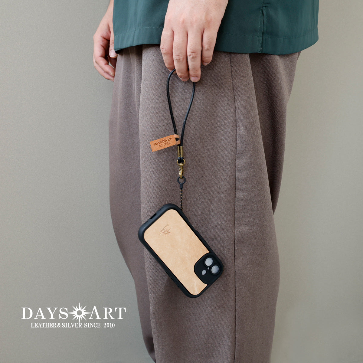 DAYSART 本革 ハンドストラップ　ab-wi003