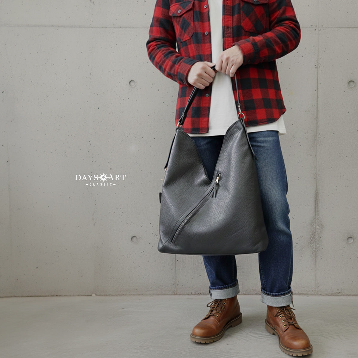 DAYSART 本革 バッグ クラシカルワンショルダー
