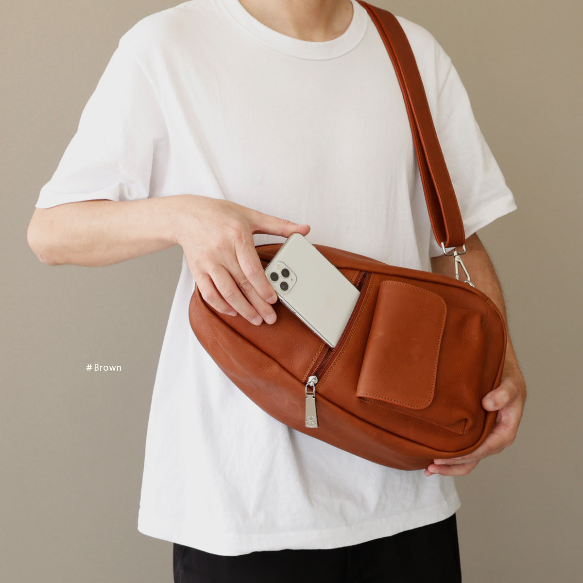 DAYSART 本革 ボディバッグ lb376