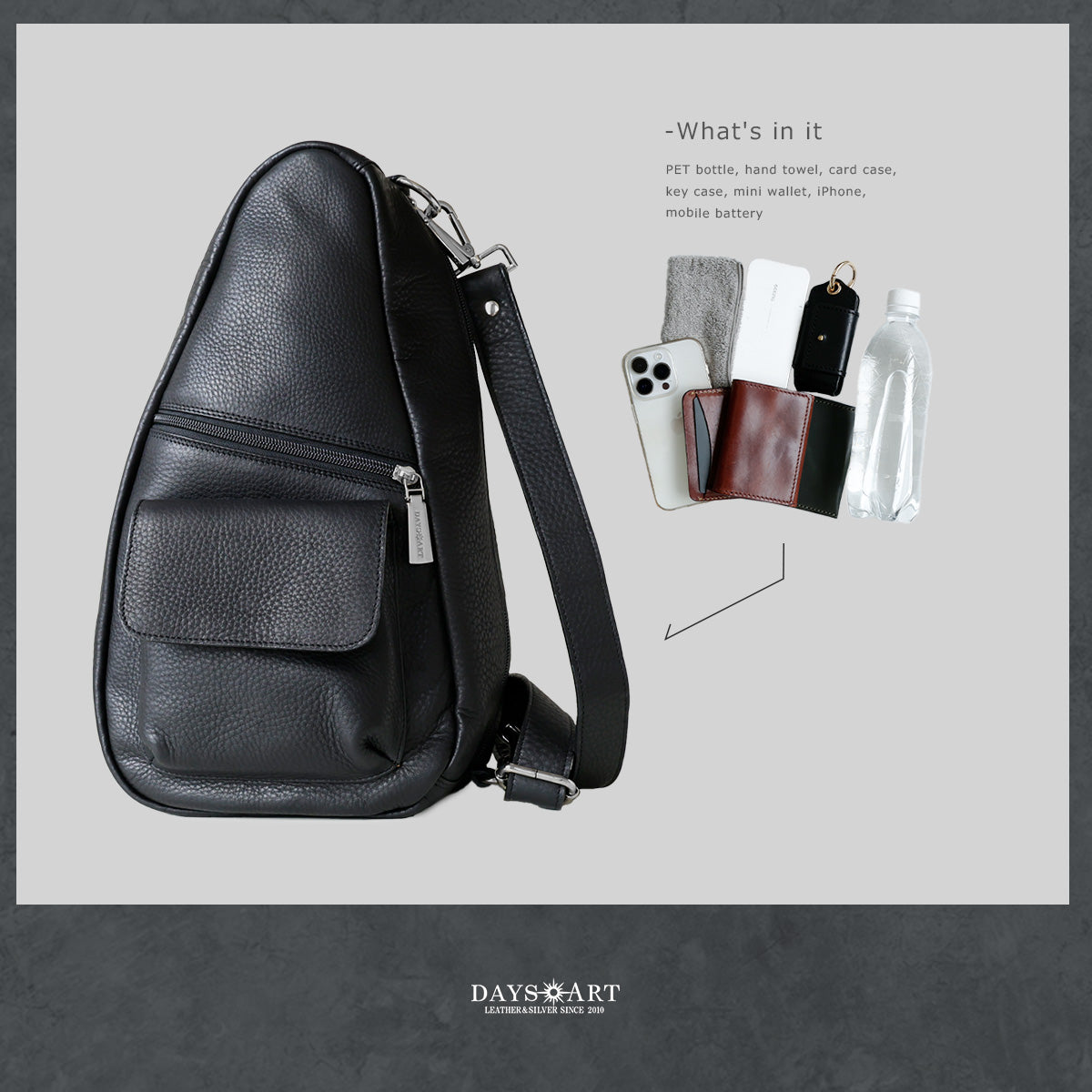 DAYSART 本革 ボディバッグ lb376