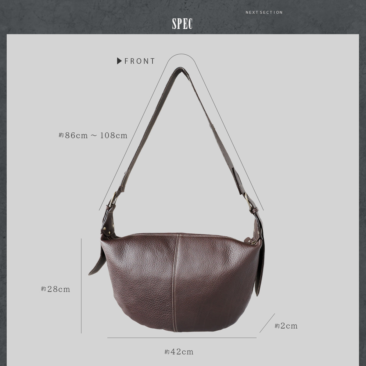 DAYSART 本革 ショルダーバッグ lb385