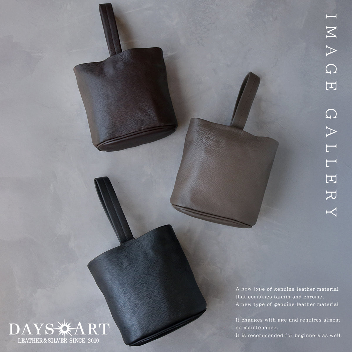 DAYSART 本革 リングワンハンドルバッグ　lb388