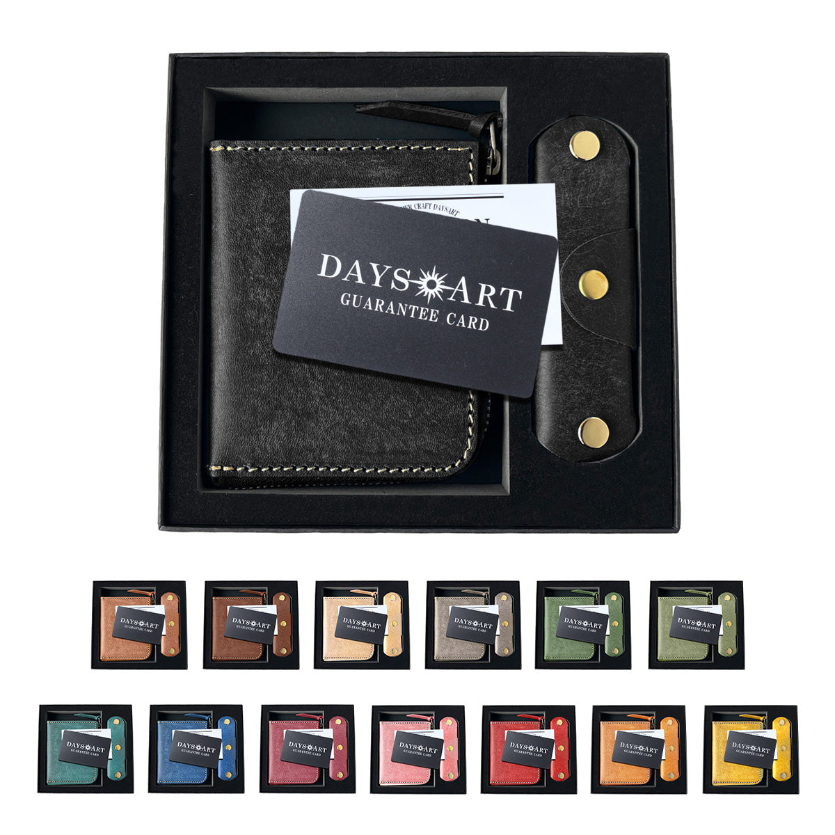 DAYSART 本革 L字ハーフラウンドウォレット BOXセット lw235-2set