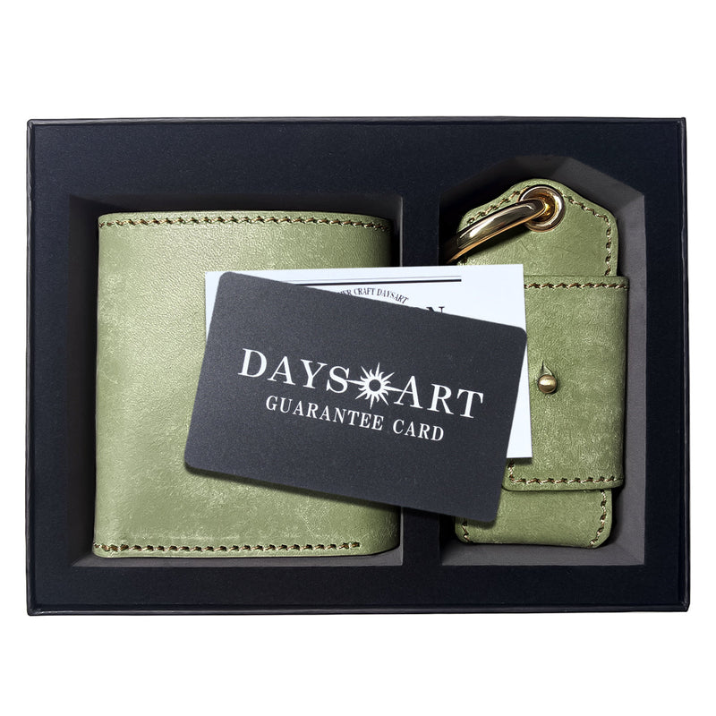 DAYSART 本革 BOX型 ウォレット ボックスウォレット 2つ折り 財布 